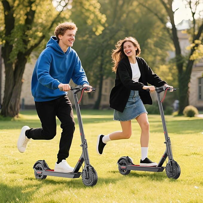 Electric Scooter for Adults, 650W Peak Powerful Motor, Top Speed 21MPH, 23 Miles Long Range, Foldable E Scooter for Adults, 8.5" Solid Tires Commuting Kick Scooter with APP Control, Dual Braking