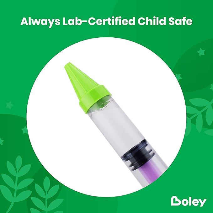 Boley Crayon Super Soaker - 12 Pk 17" Long Range Water Gun Pool Party Game Set - Big Water Guns for Kids & Adults - Ages 3 and Up!