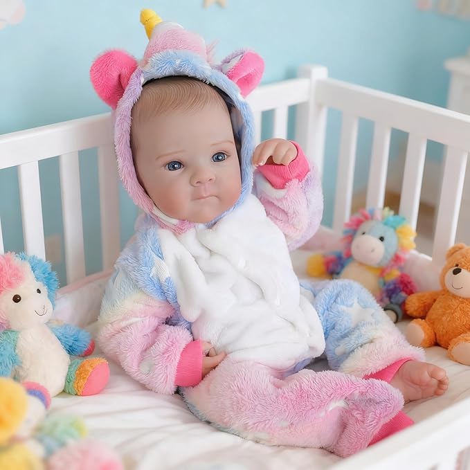 Anano Baby Doll Boy with Accessories 18inch Reborn Babys Dolls Silicone Full Body Boys Vinyl Toys Life Like Baby Doll Boy That Look Real Kids Babys Dolls Boys Realistic Newborn