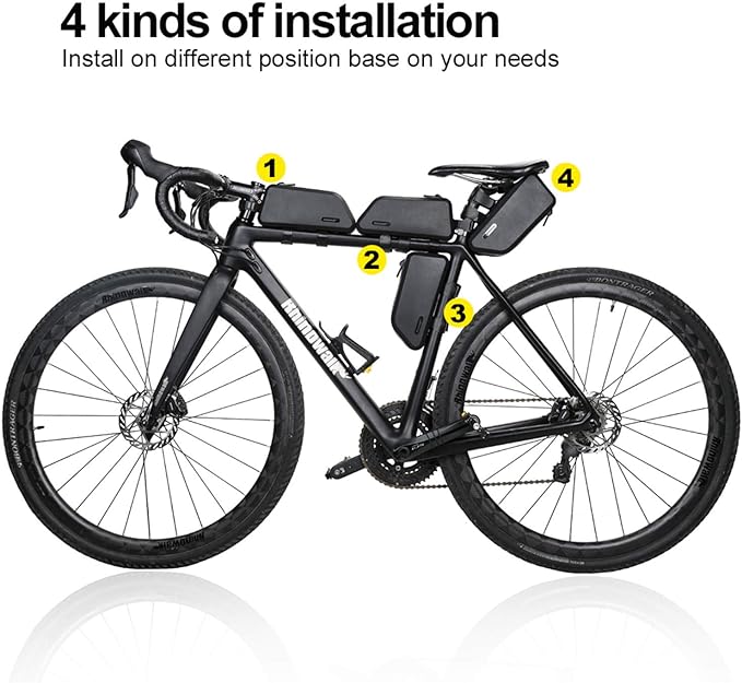 Rhinowalk Top Tube Bag - Stable & Waterproof Professional Cycling Accessory