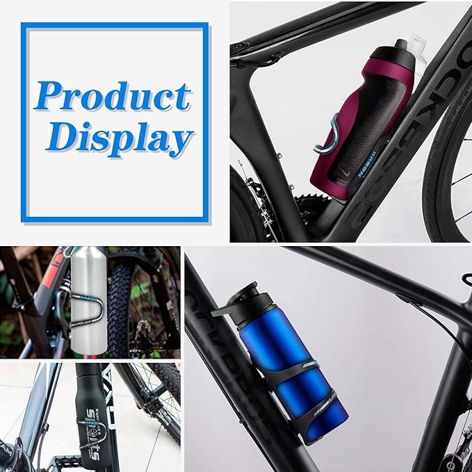 KABON Bike Water Bottle Holder, Lightweight Bicycle Alloy Aluminum Side Load Water Bottle Cage Brackets for Road Mountain Bike-2pcs