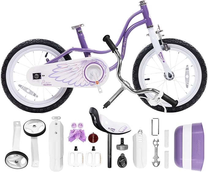 Royalbaby Princess Girls Kids Bike 12 14 16 18 20 Inch Children Bicycle with Basket for Age 3-12 Years