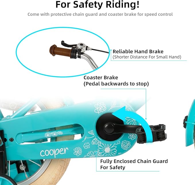 JOYSTAR Girls Bike for 2-12 Years Old Toddlers and Kids, 12" 14" 16" 18“ Retro Style Kids Bike with Training Wheels, 20 Inch Children Bicycle with Kickstand