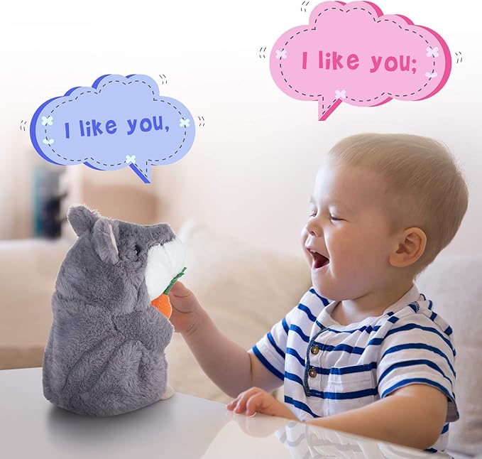 Ayeboovi Toddler Toys for Kids Talking Hamster Repeats What You Say Baby Toys Autism Toys Fun Toys Talking Toy for Boys and Girls