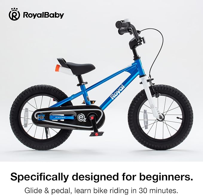 RoyalBaby Kids Bike EZ Freestyle Training Free Balance to Pedal Easy Learning Bicycle, 12-18 Inch for Toddlers to Big Kids