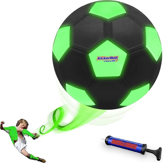 Kickerball - Curve and Swerve Soccer Ball/Football Toy - Kick Like The Pros, Great Gift for Boys and Girls - Perfect for Outdoor & Indoor Match or Game
