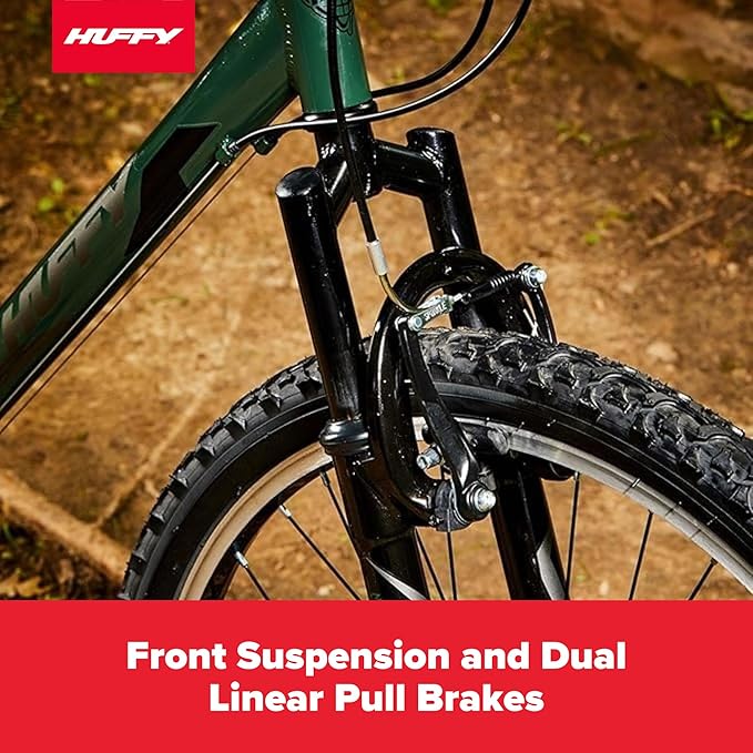 Huffy Mountain Bikes for Men, 26/27.5 Inch Sizes, Multiple Speeds, Suspension Available, Fat Tire Option, Sleek Graphics, Disc Brakes Available, Adjustable Comfort Saddle, Durable, Multiple Colors