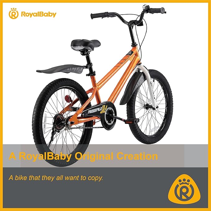 RoyalBaby Kids Bike EZ Balance to Pedal Dual Handbrake Toddlers Boys Girls Bicycle 12-20 Inch for Age 3-10 Years