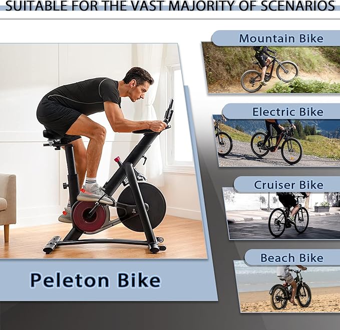 BUCKLOS Bike Seat for Comfort Men Women Wide Bicycle Seats Large Bike Saddle for Ebike Beach Cruiser Peloton Stationary Bike