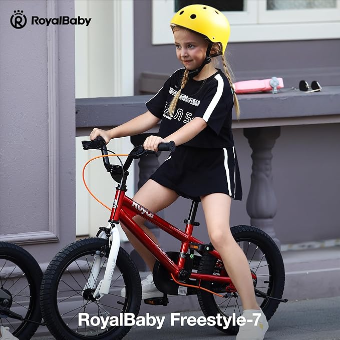 RoyalBaby Kids Bike EZ Balance to Pedal Dual Handbrake Toddlers Boys Girls Bicycle 12-20 Inch for Age 3-10 Years