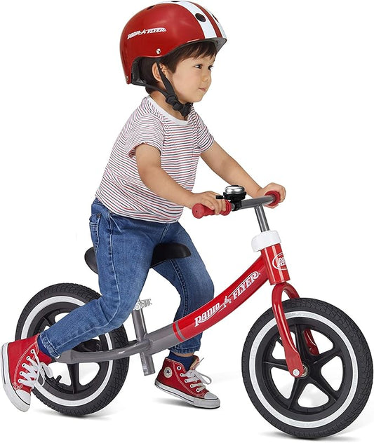 Radio Flyer Air Ride Balance Bike, Toddler Bike, Red and Black Bike for Ages 1.5-5 (Amazon Exclusive)