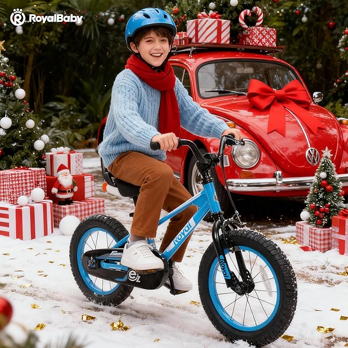 RoyalBaby Kids Bike Freestyle Classic & EZ Balance Pedal Switchable Bicycle, 12 14 16 18 Inch, 3-10 Years Toddler to Big Kids