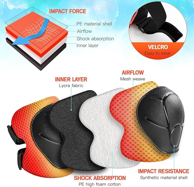 Toddler/Kids Bike Helmet Set for Boys Girls 3D Adjustable Kids Helmet Protective Gear Set Knee Elbow Wrist Pads and Multi-Sports Skateboard Scooter Cycling Roller Balance Bike