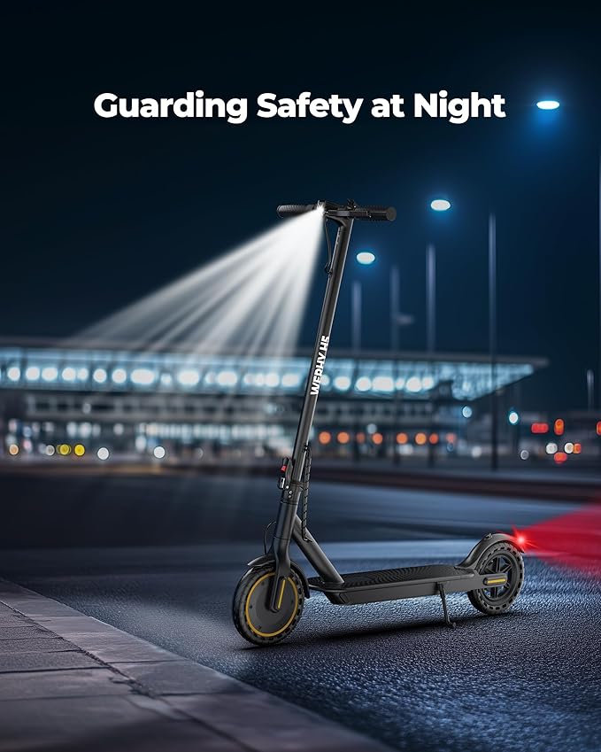 WERHY Electric Scooter, 350W/500W Motor, Top Speed 19/22 mph, Max 16/23/25/28Miles Ranges, Foldable E Scooter for Adults