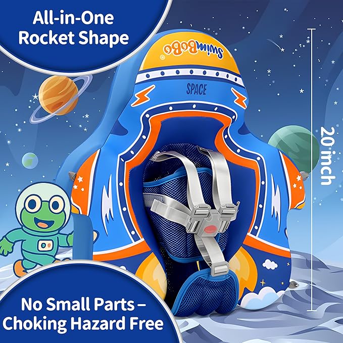 Baby Beach Float with Canopy 1 Year Old Pool Float 6 Month Pool Float 12 Month Swim Float for Infants & Toddlers Infant Swim Float