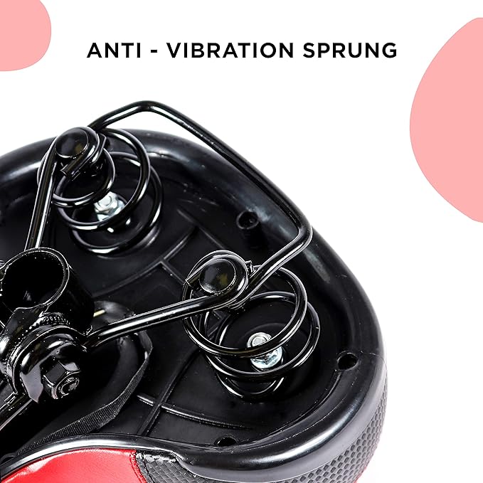 EBIKELING Bike Seat Dual Shock Absorbing Soft Comfortable Padded Bicycle Seat Cushion for Men Women Comfort - Memory Foam Universal Fit Bike Saddle for Exercise Outdoor Mountain Bikes