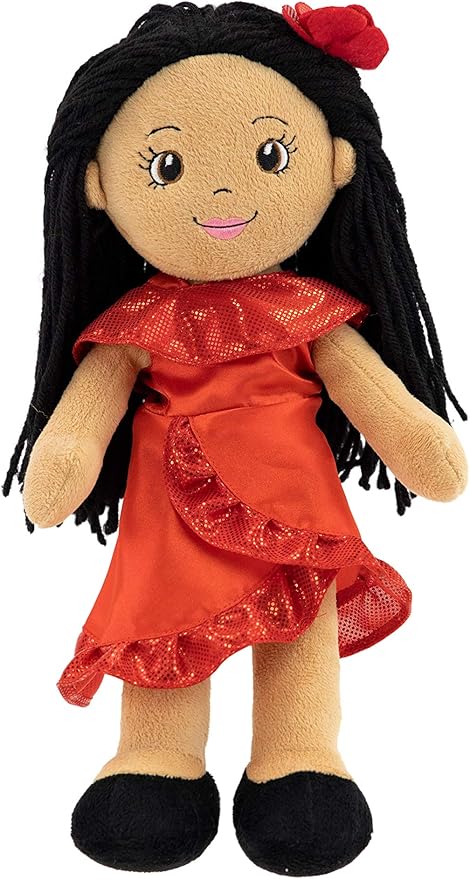Playtime by Eimmie 14" Soft Baby Doll for Girls (Julie) - Plush Rag Doll for Toddlers & Infants, Washable Stuffed Toy with Sensory Fabric Body - Great for Baby Showers, Birthdays & Special Occasions