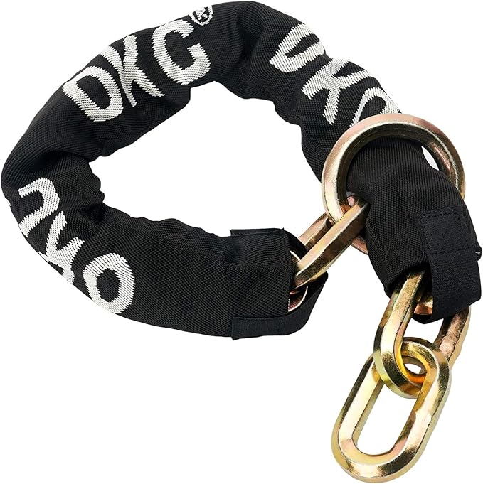 OKG Maximum Heavy Duty Security Chain 2.6 ft x 1/2 in Thick, Hardened Alloy Steel Lock Chain, Cut Proof Chain Ideal for Motorcycles, E-Cargo Bike, and Garage Security, Ultra Protection (No Lock)