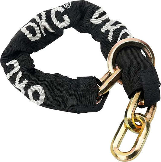 OKG Maximum Heavy Duty Security Chain 2.6 ft x 1/2 in Thick, Hardened Alloy Steel Lock Chain, Cut Proof Chain Ideal for Motorcycles, E-Cargo Bike, and Garage Security, Ultra Protection (No Lock)