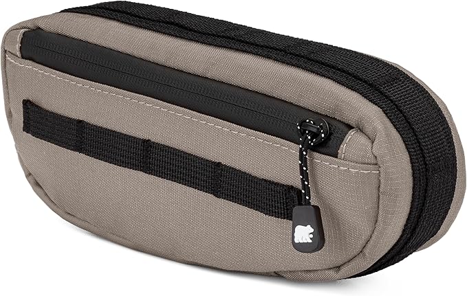 Bike Frame Bag – Waterproof Zippers and Water-Resistant Fabric, Dual Storage Compartments, Adjustable Straps – Fits All Frame Sizes, Perfect for Cycling, Commuting, and Adventure Rides (Smoke Gray)