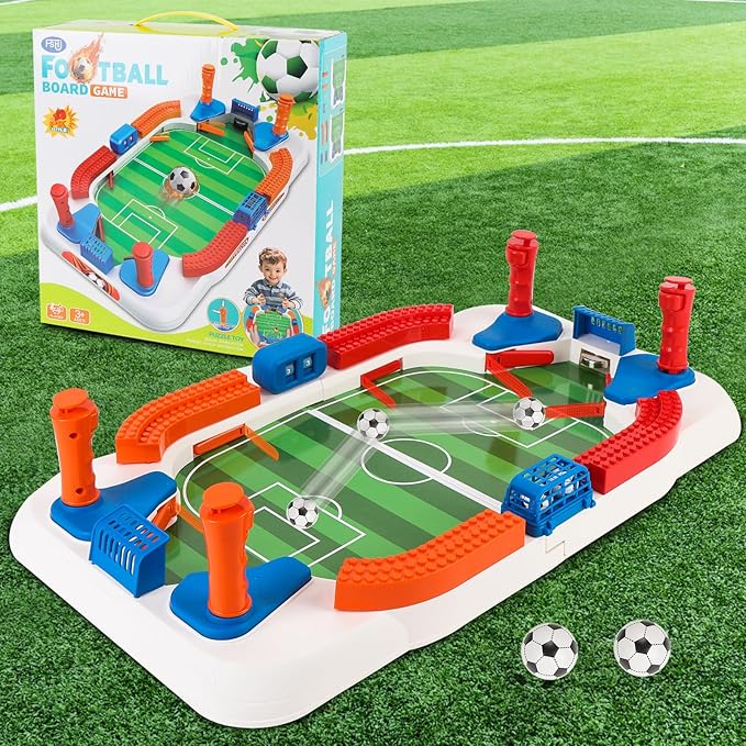 Mini Foosball Games for Kid Age 3-5 6-8, Soccer Board Games, Soccer Toys Indoor Game Room Birthday Party Gifts for 3 4 5 6 7 8 9 10 11 12 Years Old Boys Girls