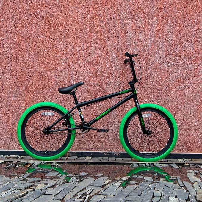 Freestyle BMX Bike, 20 Inch Yaphet Bicycle for Teen Beginner and Adult Riders, Bike with Hi-Ten Steel Frame, Multiple Colors
