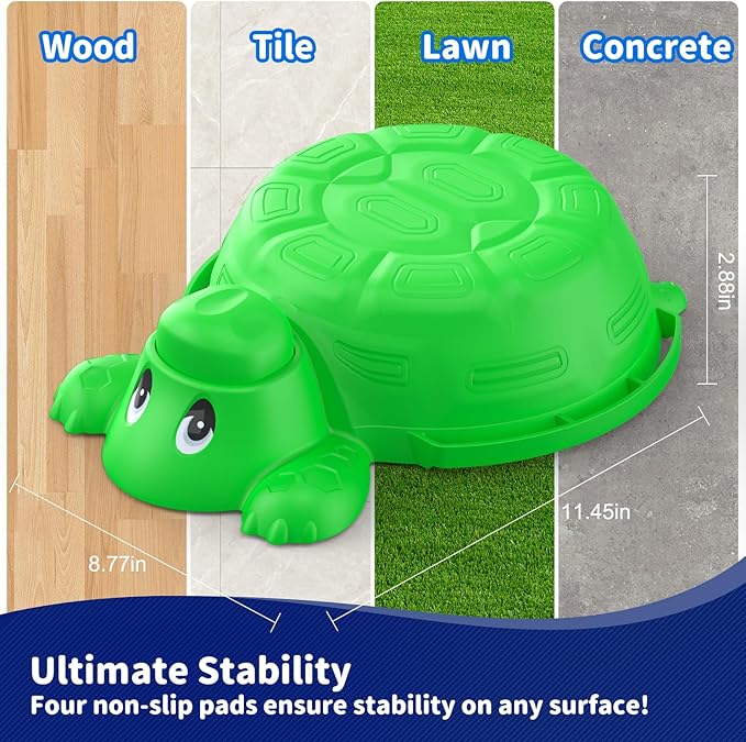 16 Pcs Balance Beam and Stepping Stones for Kids - 4 Turtle Shape Stepping Stones and 12 Connectable Beams with Sound Feature,Color Spinner, Riddle Cards, Fun Balance Training and Obstacle Course