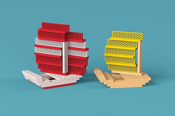 Tegu 340 Piece Perfect Blocks Building Set, Multicolor