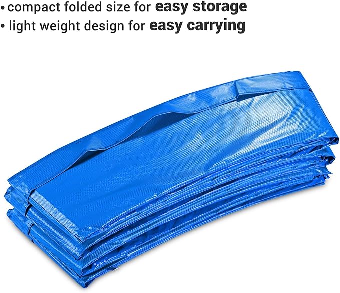 AW 12/13/14/15FT Trampoline Spring Cover Replacement Trampoline Safety Pad Trampoline Accessories, UV-Resistant, PVC EPE Foam Protection Blue/Multicolor/Green