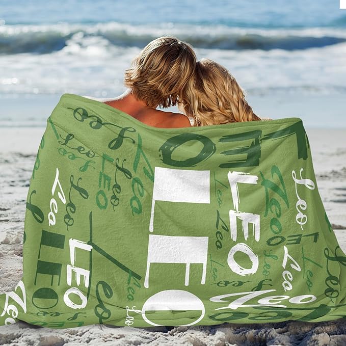 Dr.TOUGH Personalized Name Blanket Personalized Blanket for Adult Kids Flannel Customized Personalized Blankets and Throws