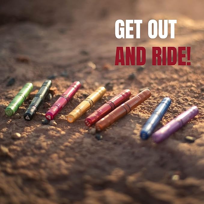 KOM Cycling Tubeless Tire Repair Kit for Bikes 8 Colors! Fixes Mountain Bike and Road Bicycle Tire Punctures