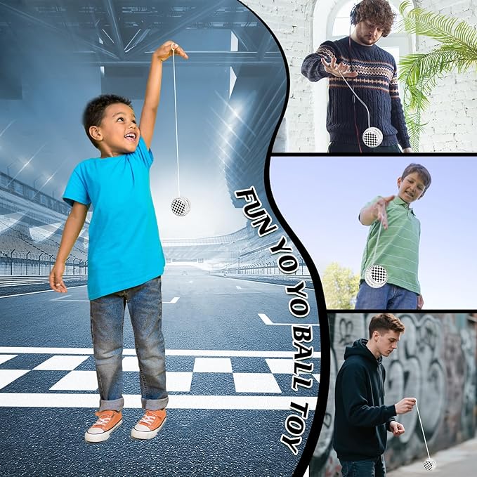 24 Pack Racing Car-Themed LED Light Up Yo Yo Balls Party Favors, Back to School Gifts, LED Lighted Yo Yo Bulk Toys for Boys Girls Birthday Classroom Rewards