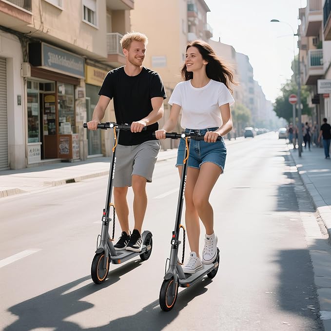 WERHY Electric Scooter, 350W/500W Motor, Top Speed 19/22 mph, Max 16/23/25/28Miles Ranges, Foldable E Scooter for Adults