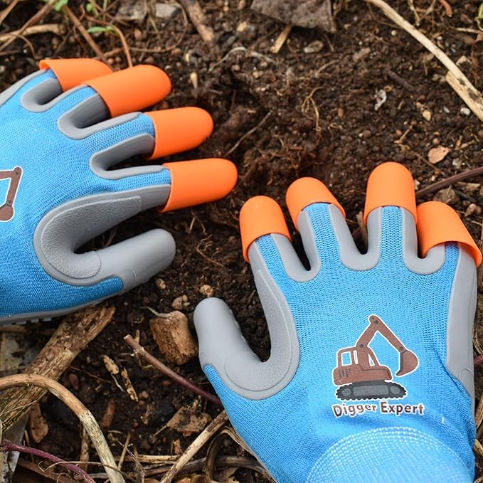 Kids Claw Digging Gloves, Garden & Beach Play Digging Gloves for Children Ages 6-12, Outdoor Exploration