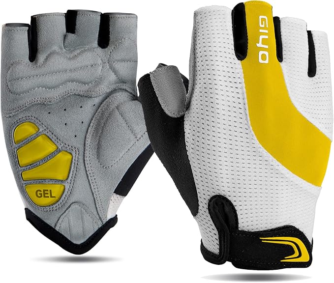 Cycling Gloves for Men Women - Road/Mountain Bike Gloves Anti Slip Shock Absorbing Padded -Bicycle Biking Gloves for Fitness Cycling Training Outdoor Sports