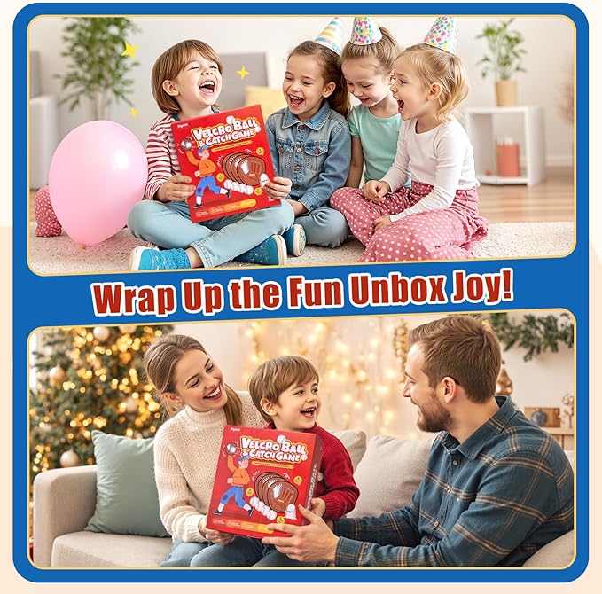 JoyCat Toss and Catch Ball Game Set,Kids Toddler Baseball Glove,Beach Yard Games,Sports&Outdoor Kids Toys,Birthday for 3 4 5 6 7 8 9 10+Year Old Boys Girls