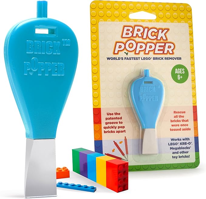 Brick Popper - World's Fastest Separator Tool - Efficient Remover for Kids and Adults - Perfect for Ages 6 and Up - Essential Tool (Light Blue)