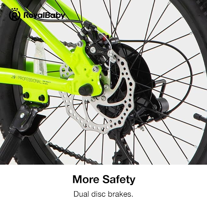 RoyalBaby Kids Mountain Bike for Boys and Girls, Ultra-Light Aluminum 20-24 Inch Wheel Bicycle for 6-14 Years Old Children, 7/21-Speeds Drivetrain