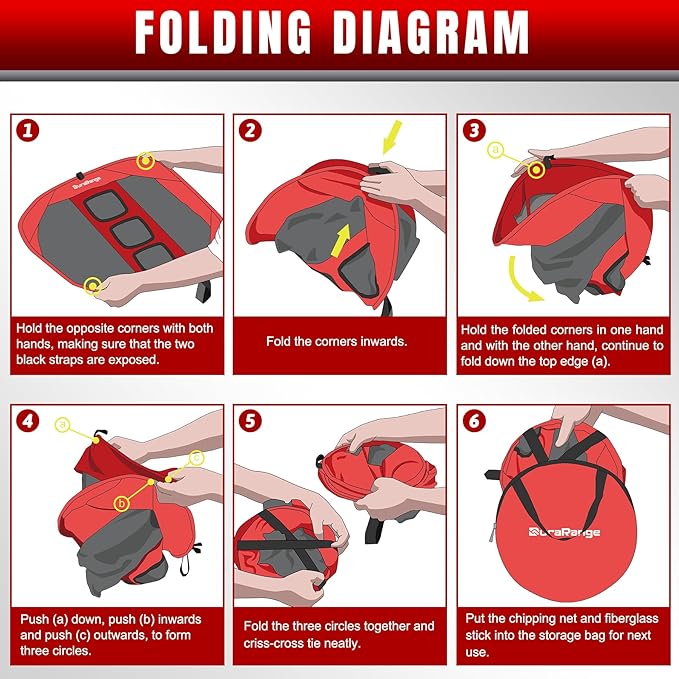 Pop-Up Golf Chipping Net - Ultimate Target Training Chip Aids for Precision & Distance, Outdoor | Indoor Practice, Golfer Gift