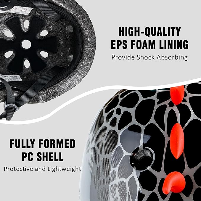 Kids Toddler Bike Helmet, Adjustable and Multi-Sport for Child Boys and Girls, 2 Sizes