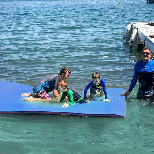 Lily Pad Floating Mat, 7/9/12/18 FT Floating Mat, Pool Float for Water Recreation, Floating Water Mat, 3-Layer Tear-Resistant XPE Foam for Boat, Beach, Ocean, Pool,Lake