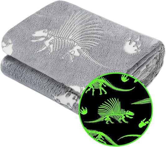 Soft Blanket Dinosaur Fleece Blankets Kids Dinosaur Gifts for Boys 60"x80"