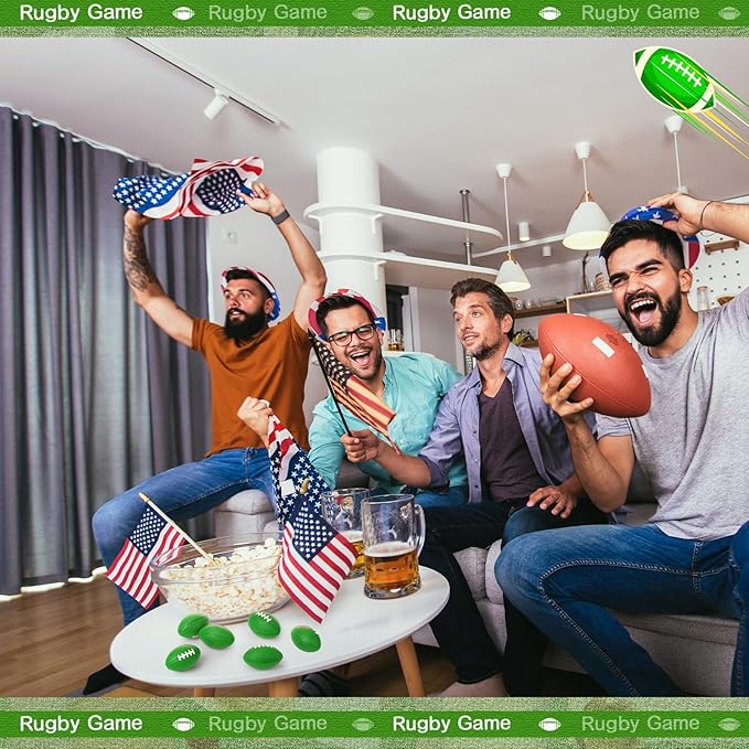 Blulu 50 Pack Mini Football Bulk 2.17" Foam Football Party Favor Sports Stress Ball Small Foam Ball for Back to School Homecoming Game Team Birthday Party Bag Gift Filler