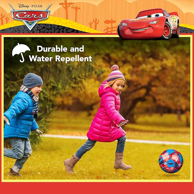 Capelli Sport Disney Pixar Cars Soccer Ball, Repeat Print Youth Kids Mini Soccer Ball, Multi, Size 3