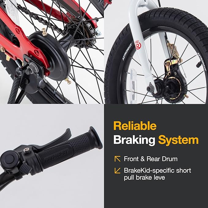 RoyalBaby Magnesium Kids Bike Lightweight Alloy Children Sport Bicycle 14/16/18 Inch Wheel for Boys Girls Ages 3+ Years