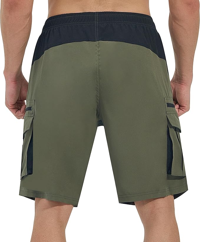 Men's Mountain Bike Shorts 3D Padded Bicycle Biking Shorts Quick Dry Lightweight MTB Cycling Shorts