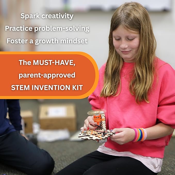 Robotics Engineering Kit | Designed by Scientists | 50 Plus Parts | 10 Plus STEM Projects for Kids 8 to 12 | Learn Electronics, Science | Grow Creativity, Grit | DIY Inventor Toy Gift