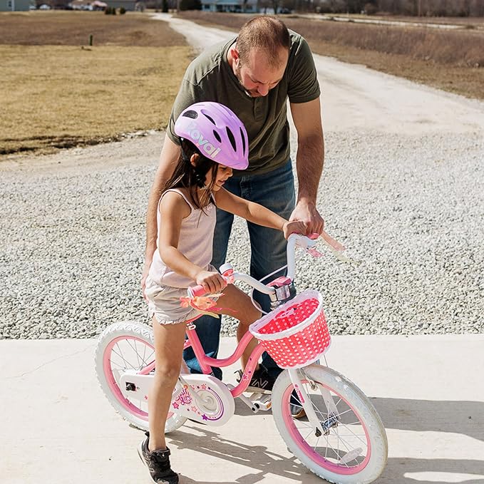 RoyalBaby Girls Bike Classic & EZ Kids Bike, Balance and Pedal Bicycle, 12 14 16 18 20 Inch Toddlers to Big Kids 3-10 Years