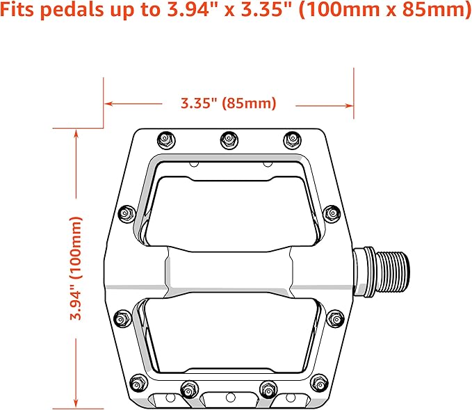 Granite Pita Bicycle Pedal Covers, Bike Pedal Covers for Bike Transport Protection, Against Damage and Scratche When in Storage and Transit, 3mm Thick Neoprene Pedal Covers