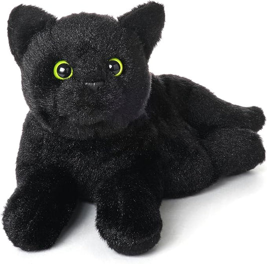 Bearington Collection Lil' Jinx Black Cat Plush Toy, 8-Inch Realistic Stuffed Animal for Kids